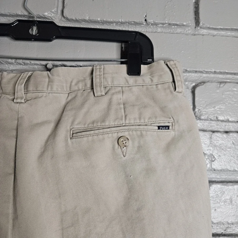 Polo Ralph Lauren Mens‎ Pants 34x32 Classic Fit Chino Khaki Golf Heritage
